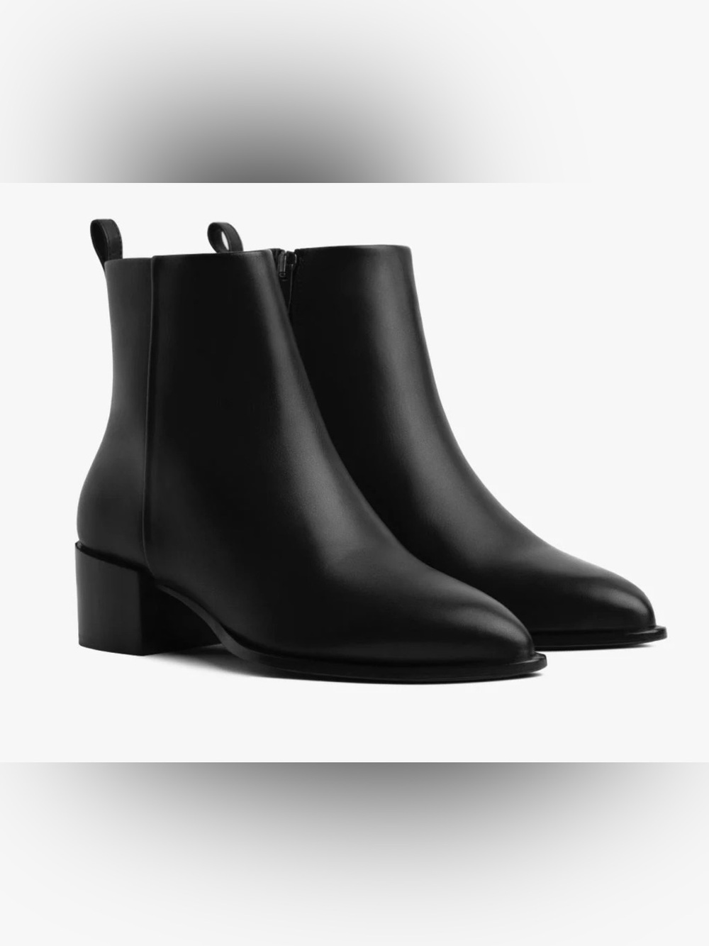 Thursday Boot Company Tempo 2” Heel Bootie Black Leather Size 7 ankle boots - Picture 2 of 14